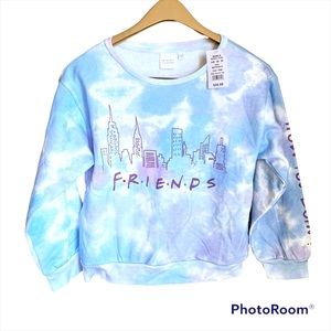 FRIENDS Blue Tie-Dye Sweatshirt